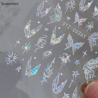 Queenten Dream Shining Nàng Tiên Cá Đuôi Dán Móng Tay Đề Can Móng Tay 3D Móng Tay Nghệ Thuật Thiết Kế Trang Trí Đề Can QT