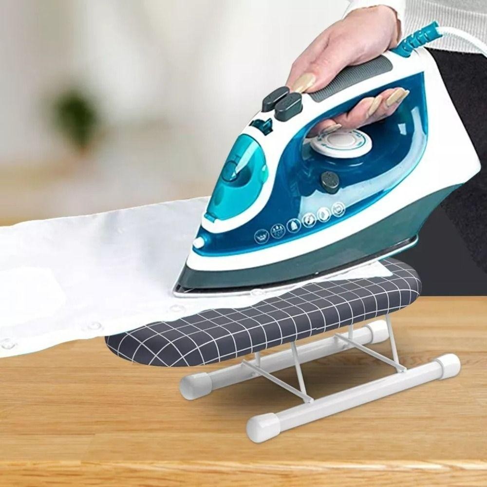 Bảng ủi Mini SUNKISSD, Đồ dùng gia đình Giá để bàn ủi kim loại, Vỏ ủi quần áo gia dụng có thể gập lại chịu nhiệt