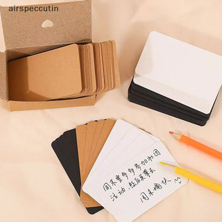 Airspecutin 100 Cái / hộp Thẻ Giấy Trống Danh thiếp Tin nhắn Cảm ơn Thẻ Wrig Thẻ Đánh dấu Thẻ Học tập EN
