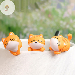 TWE Động Vật Đáng Yêu Thu Nhỏ Các Bức Tượng Nhỏ Sáng Tạo Dễ Thương Mèo Con Đồ Trang Trí Xe Ô Tô Các Bức Tượng Nhỏ Trang Trí Nhà Cửa Quà Tặng VN