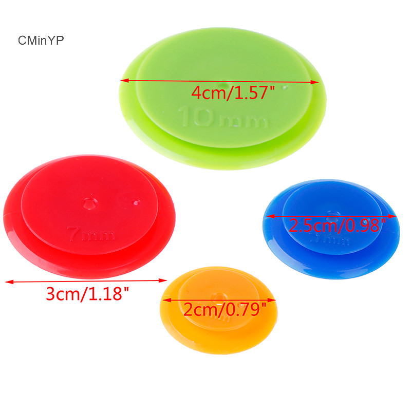 Cminyp 4 Miếng Dán Chắp Vá Equidistant Thước Đường May Bánh Xe Song Song Vải May Scribing Dụng Cụ Vinh Quang