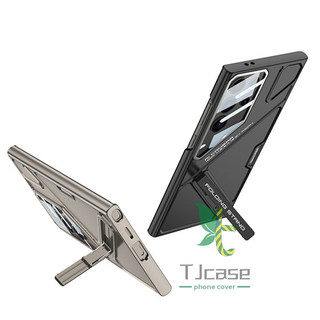 Vỏ Giáp Chân Đế Cho Samsung Galaxy S25 S24 S23 S22 Vỏ Bảo Vệ Phim Ống Kính Cường Lực Siêu