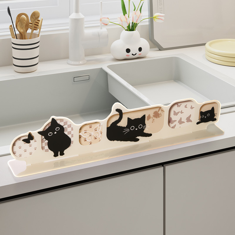 Acrylic hoạt hình tấm chống thấm nước mặt bàn dải chống thấm nước hoạt hình bồn rửa nhà bếp cạnh tấm chống thấm nước chống văng