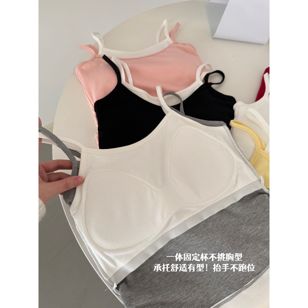 F Giả Hai Mảnh Nhỏ Camisole Nữ Có Miếng Lót Ngực Quần Lót Lưng Đẹp