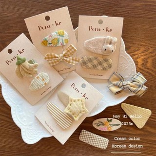 Phong Cách Hàn Quốc Phong Cách Mới Phong Cách Dễ Thương Kem Phụ Kiện Tóc Nơ