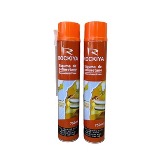 Combo 3 chai keo bọt nở 750ml bình xịt bọt nở Rockiya tỷ lệ tạo bọt cao,siêu trắng,nhanh khô