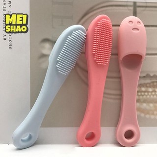 MeiShao Silicone Mũi Bàn Chải Facial Pore Cleaner Di Động Mụn Đầu Đen Hai Mặt Bàn Chải Massage Làm Đẹp Dụng Cụ Làm Sạch Da Mặt Mũi Tẩy Tế Bào Chết