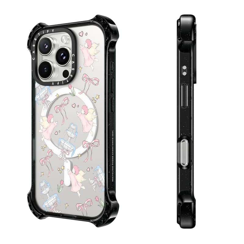 Casetify X To angel Ốp lưng Acrylic cứng hút từ tính cho Apple IPhone 14 / 15 / 16 Pro Max với bao bì cao cấp