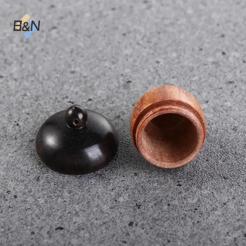 Hộp đựng thuốc B & N 1Pc Hộp đựng chai gỗ nguyên khối Hộp đựng cứu hộ bằng gỗ đàn hương Hộp đựng thuốc Hộp đựng thuốc.