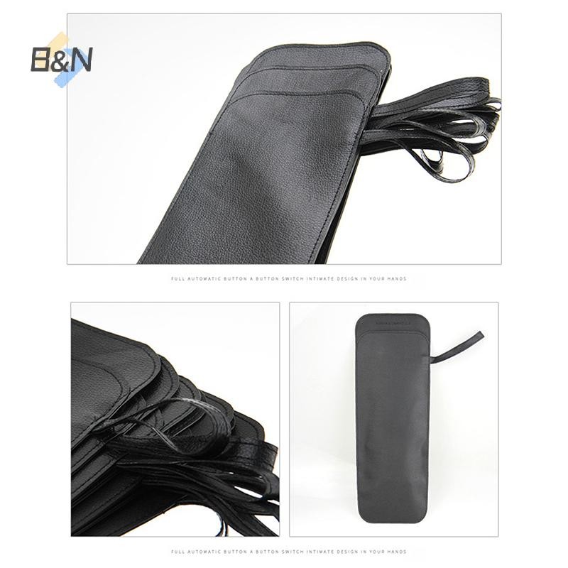 B & N Da Đen Ô Bao Da Ô Di Động Chống Thấm Nước Ô Lưu Trữ Túi Ô Dù Túi Di Động Bao Da.
