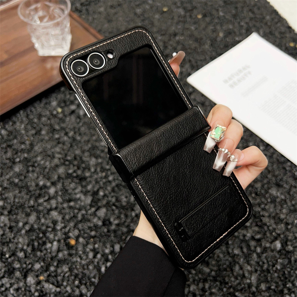 Ốp điện thoại bảo vệ bản lề chống sốc cho Samsung Galaxy Z Flip 6 5 4 Flip6 Flip5 Flip4 Flip3 Bao da bảo vệ