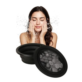 Bang Silicone Mặt Ice Bath Bát Cho Da Mặt Plunge Facials Ice Therapy Gấp Ice Facials Chậu Rửa Làm Mát Mặt Đá B