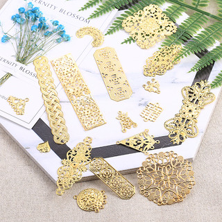 Phụ kiện trang sức handmade gồm 5 miếng kẹp tóc hoa mảnh, chất liệu kim loại và mũ đội đầu, phong cách cổ điển