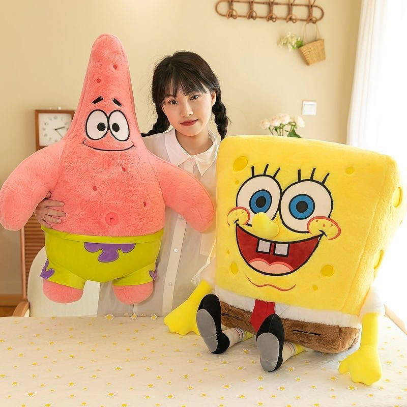 【Ready Stock】 Cute SpongeBob Plush Toy Pie Star Doll Cute Birthday Gift ...