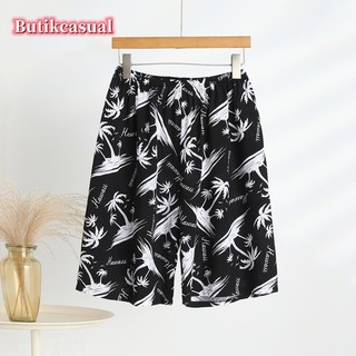 Nam Hoa staple rayon Quần Short Rời Hoa Mùa Hè 2025 Quần Nhà Thể Thao Nam Mỏng Đi Biển Quần