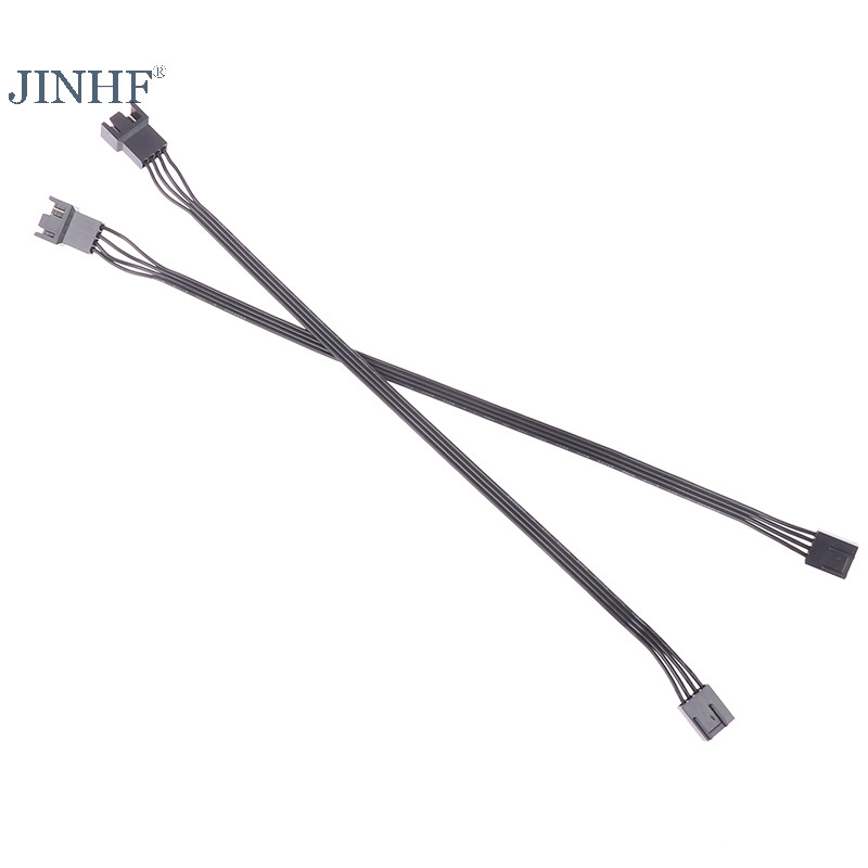 Jinhf 5 CÁI 4Pin PWM Quạt CPU Dây Kết Nối Adapter Quạt Máy Tính Nối Dài Cáp Nguồn Phụ Kiện Thay Thế 24AWG HOT