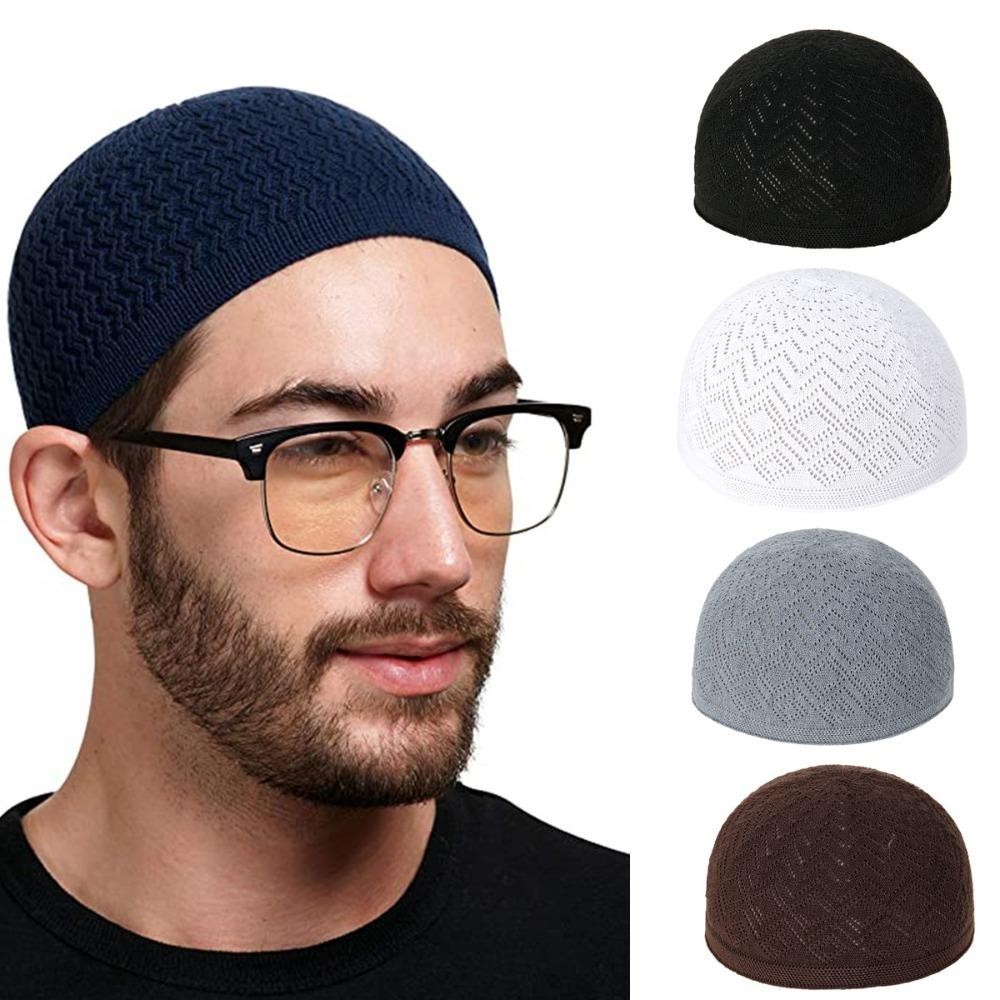 Mũ len dệt kim FEDAOG thoáng khí, phù hợp cho nam và unisex, màu trơn