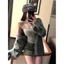 Milyfashion Với Miếng Lót Ngực Phù Hợp Với Slim-fit Sling Ngắn Top Mở Rộng Ngực Thể Hiện Ngực Y2K Pure