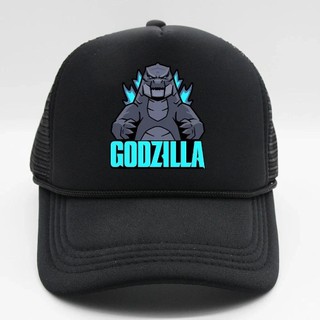 Godzilla in mũ bóng chày thoáng khí mũ chống nắng lưới polyester mũ xe tải có thể điều chỉnh mũ quà tặng sinh nhật