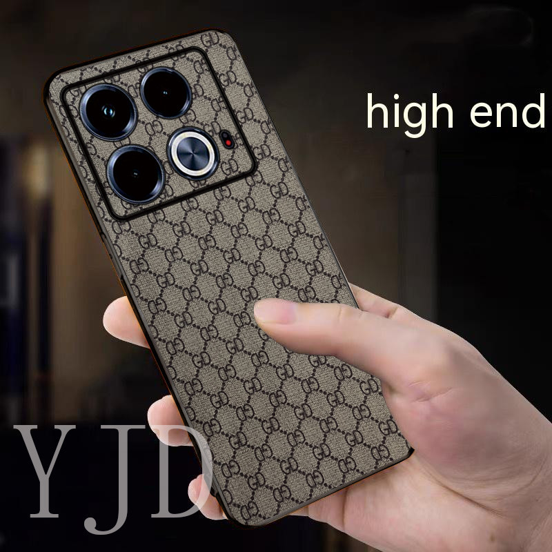 Ốp Lưng Cho Infinix Note 40 Pro Plus Sang Trọng Cổ Điển Da Thời Trang TPU Mềm Cạnh Chống Sốc Vỏ Điện Thoại