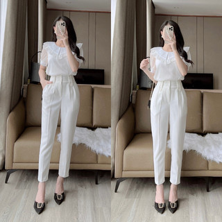 Quần tây nữ lưng cao Xưởng Quần tây 3A dáng baggy cạp cao siêu tôn dáng ống đứng chuẩn đẹp khóa trước đen trắng nâu Q79