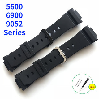 Dây đồng hồ silicon 16mm cho Casio G-Shock GW-M5610/DW-5600/DW-5610/DW-5700/DW-6900/9052, vòng tay PU nhựa, dùng cho nam nữ, kỹ thuật số