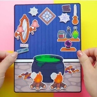 Đồ Chơi Bé Gái Ngôi Nhà Búp Bê Tocaboca Wednesday Quite Book Đồ Chơi Montessori H20N
