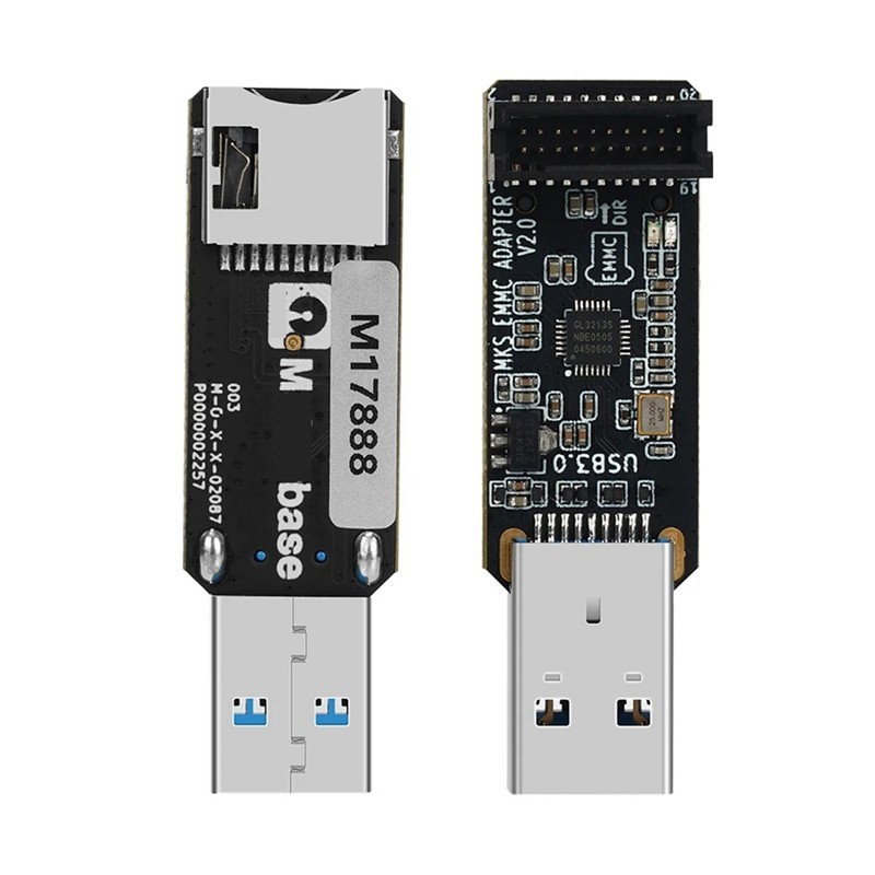 Đầu đọc thẻ USB 3.0 cho MKS EMMC-ADAPTER V2, Micro-SD/TF, phụ kiện MKS Pi/SKIPR