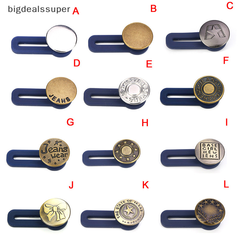 Bigdealssuper Quần Áo Quần Jeans Có Thể Điều Chỉnh Eo Tăng Dây Buộc Thắt Lưng Nút Mở Rộng Siêu