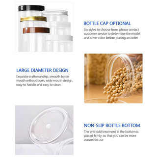 50ml / 100ml / 150ml / 200ml / 300ml Bình Nhựa Có Nắp Vít Sắt Trong Suốt Hộp Đựng Mỹ Phẩm Rỗng Kem Bột Lọ Vanity Box