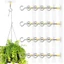 YUUKII 1 Cái Giá Treo Chậu Hoa Cây, Móc Trần Treo Tường Hạng Nặng, Dụng Cụ Bảo Quản Bền Đẹp Không Đục Lỗ Mạnh Mẽ Liền Mạch Móc Trong Suốt