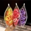 JVSUB 50 Cái / bộ Dây Cao Su, Dây Tóc Scrunchie Màu Kẹo, Nhẫn Khăn Co Giãn Bé Gái Nữ