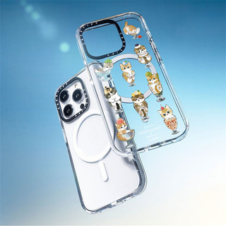 Casetify X Dòng Mifusand Trong Suốt Hút Từ Tính Trong Suốt Acrylic Cứng Mặt Sau TPU Edge Ốp Lưng Điện Thoại Ốp Lưng Tác Động Cho Apple IPhone 13 14 15 Pro Max Có Hộp