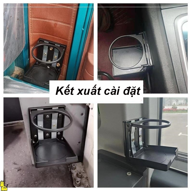 Giá Để Cốc Nước Trên Xe Ô Tô đa năng,Giá Để Chai Nước Uống Trên Ô Tô，Giá đỡ cốc trà cố định có thể gập lại