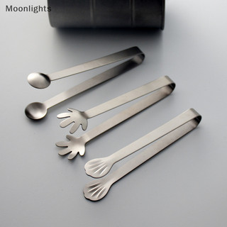 Ánh Trăng Thép Không Gỉ Kẹp Đường Kẹp Thực Phẩm BBQ Kẹp Đá Dụng Cụ Thanh Nhà Bếp Phục Vụ Tông Phụ Kiện Nhà Bếp EN
