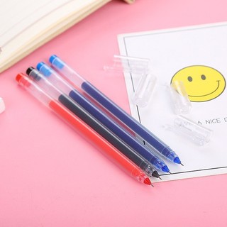 Bút Bi Mực Gel Thân Trong Suốt Basic Bút Bi Nước Mực Gel Khô Nhanh Ngòi 0.5mm, Mực Đều, Nét Chữ Đẹp