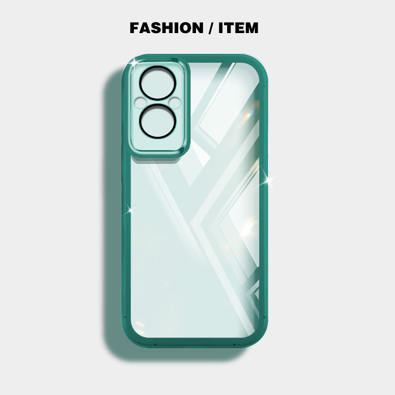 Ốp điện thoại trong suốt màu siêu mỏng YBD cho OPPO Reno 7Z Reno 8Z Reno 7 Lite Reno 8 Lite 5G F21 Pro 5G F21S Pro 5G Vỏ mềm silicon trong suốt thời trang nữ tính