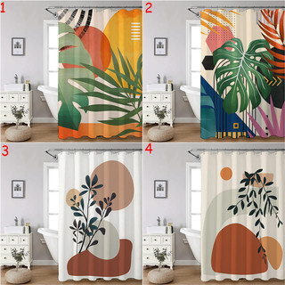 Giữa Thế Kỷ Morandi Màn Tắm Phòng Tắm Trang Trí Polyester Chống Thấm Nước Màn Tắm Vải Trang Trí Phòng Tắm Bộ Có Móc
