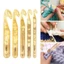 DELMER Móc, Dụng Cụ Đan Tay Cầm Trong Suốt Kim Đan, Phụ Kiện Đan Size Lớn Áo Len Kim Dày Móc Kim DIY