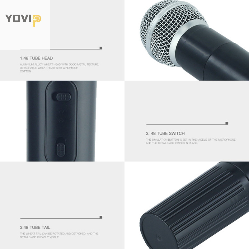 Yovip Đạo cụ micro nhân tạo, đồ chơi micro trẻ em VN