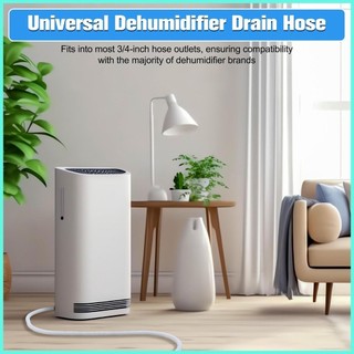 Ống cho máy hút ẩm Ống AC 9.8 / 13ft có kết nối Kẹp Bộ chuyển đổi cao su có thể cắt Ống thoát nước linh hoạt antirtvn