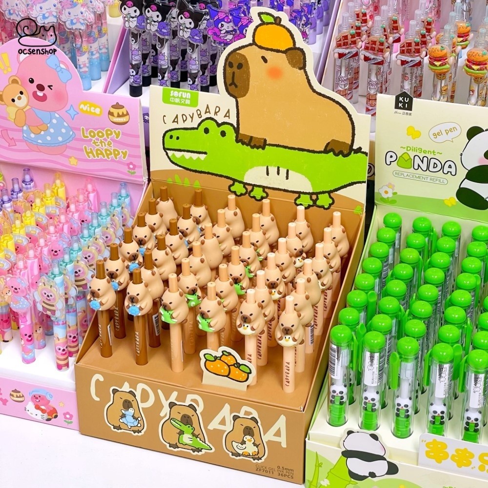 Bút bi Capybara(Giao ngẫu nhiên 1 chiếc)