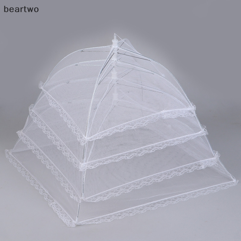 < Beartwo > Lưới Có Thể Gập Lại Chống Ruồi Lều Mái Vòm Lưới Ô Dã Ngoại Bảo Vệ Đĩa Đẹp