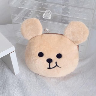 Ví NOOKSTORY, Ví đựng tiền xu có dây kéo gấu sang trọng, Túi đựng tai nghe siêu nhỏ hoạt hình dễ thương cho bé gái