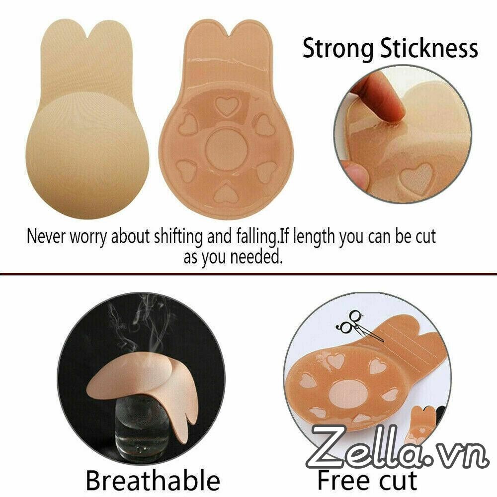 Stealth Breast Pad Tai Thỏ Vô Hình Áo Ngực Dính Núm Vú Bao Băng Miếng Dán