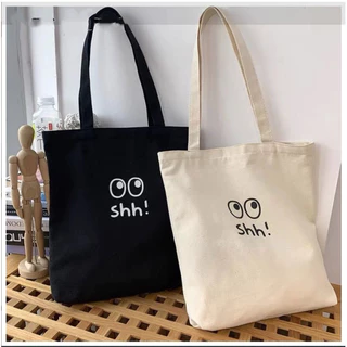 Túi đeo vai vải canvas một mặt thân thiện với môi trường, phù hợp cho bé gái