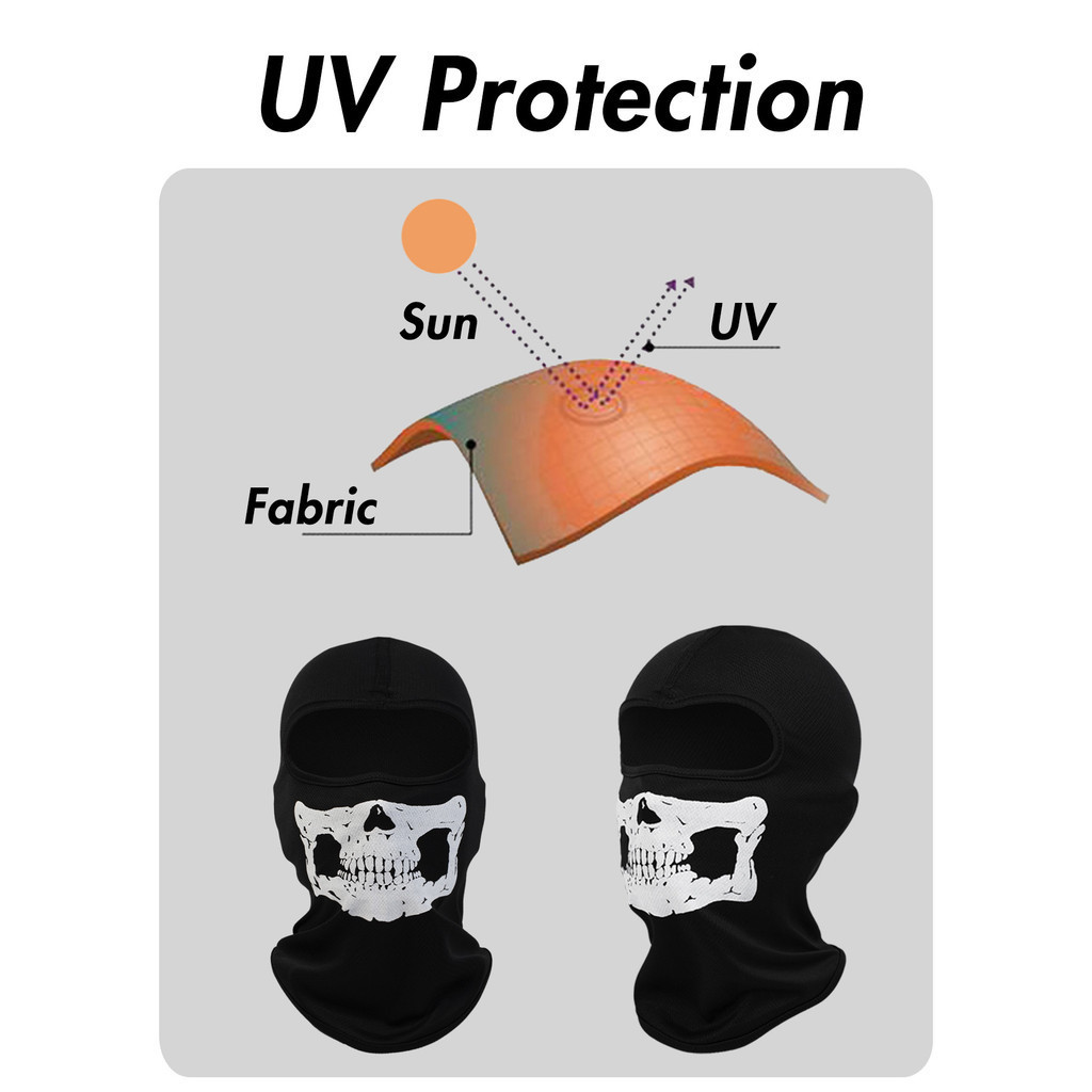 Mặt nạ ma quái Skeleton Balaclava Vỏ đầu kinh dị Đi xe đạp