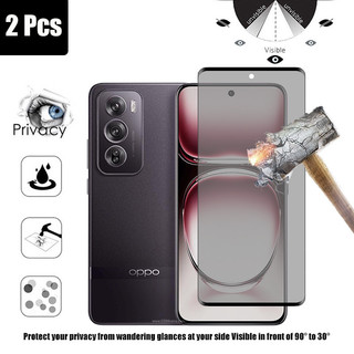 Oppo Reno 12 Pro 5G 2 Chiếc Kính Cường Lực Chống Nhìn Trộm Chất Lượng Cao Bảo Vệ Màn Hình Cho OPPO Reno 12 11 10 Pro Plus 5G Phim Bảo Vệ Kính 9D Chống Gián Điệp