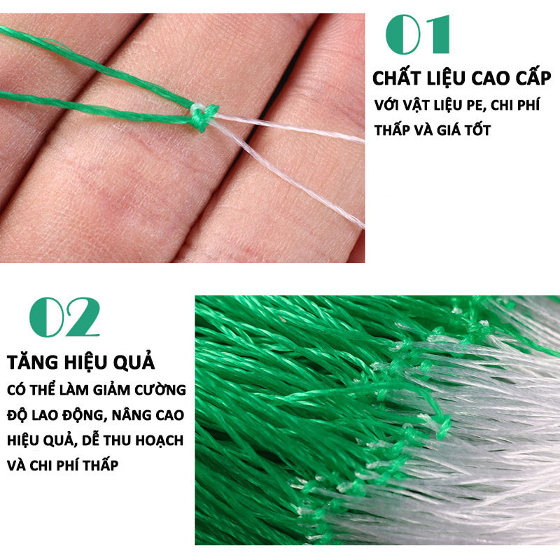 Giàn Lưới Hỗ Trợ Trồng Cây Dây Leo，2M X 100M，Thích hợp cho tất cả các loại leo cây
