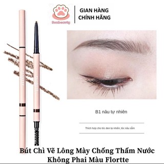 [ CHÍNH HÃNG FLOR TEE ] Bút Chì Vẽ Lông Mày Chống Thấm Nước Không Phai Màu Flor tte Dành Cho Người Mới Bắt Đầu